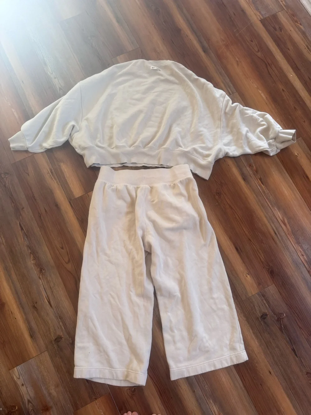 Nike -Women’s Large - Cream Two-Piece Set
